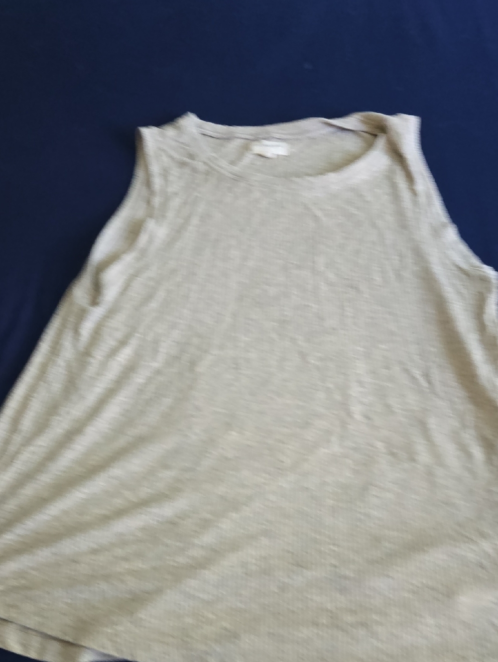 Thread & Supply Ribbed Sleeveless Tan Tank